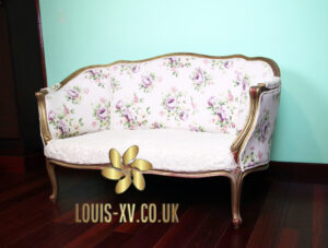 French Antique Louis Xv Comfort Sofa carved on oak